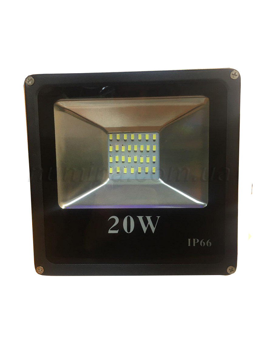 Світлодіодний Прожектор Led JY-20 W (slim) 6000K 70Lm/w (30 шт) NUMINA