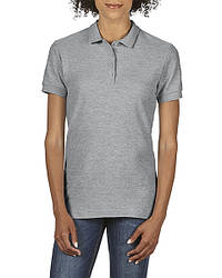 Жіноча сорочка поло, св.сірий, GILDAN Soft Style 64800L, розміри від S до XXL, щільність 177 г/м2