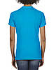Жіноча сорочка поло, сапфір, GILDAN Soft Style 64800L, розміри від S до XXL, щільність 177 г/м2, фото 2