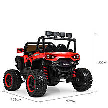 Дитячий електромобіль джип баггі Bambi M 3804EBLR-3 (MP3, SD карта, USB, мотори 4x45W, акум.12V10AH), фото 6