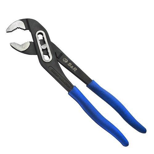 Переставні кліщі S&R рамкові 240х33мм з ПВХ рукоятками 272240331