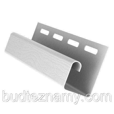 J — профіль Білий, Бежевий, Кремовий 3,66 м.п./1 шт. "Альта-Профіль" Україна., фото 1