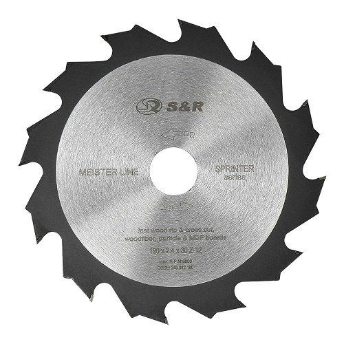 Диск пиляльний S & R Meister Sprinter 190x30x2,4 мм, 12 зуб.