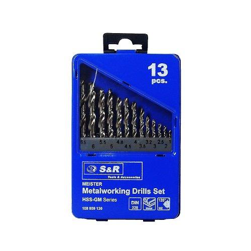 Набор сверл по металлу S&R Meister 13 шт 108809130