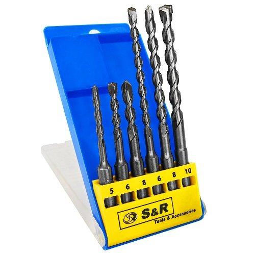 Набор буров S&R Meister SDS-plus 6шт. 210240006