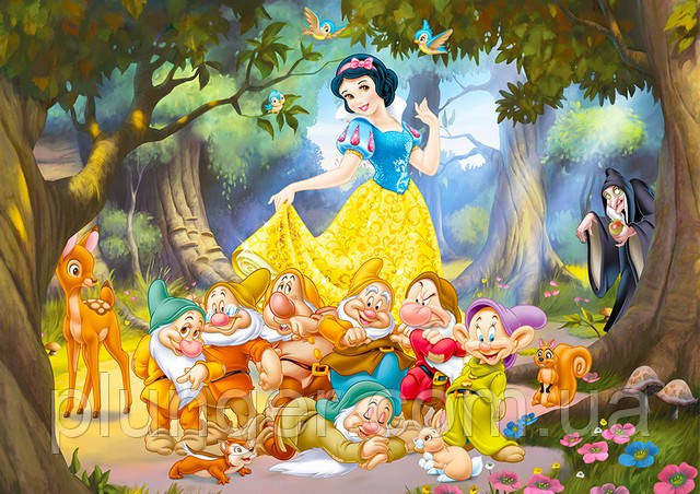 Вафельна картинка для торта "Білоснежка", (лист А4), фото 1