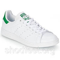 Мужские кроссовки Adidas Original Stan Smith White Green