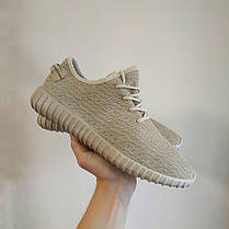 40 р Кросівки чоловічі та жіночі (кеди) під Adidas Yeezy Boost бежеві на кожен день, РОЗМІР 40, фото 3