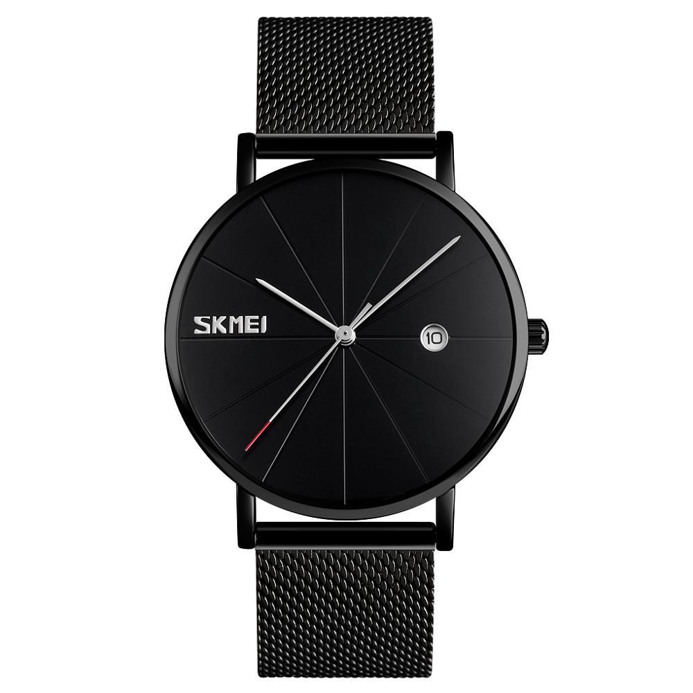 Skmei 9183 tiger чорні металеві наручний годинник, фото 1