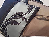 Комплект подушок коричневі, шоколад, беж, 3 шт., фото 4