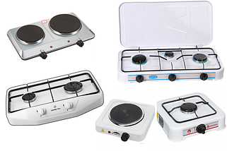 Настільні плити - газові та електричні