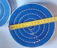 Полірувальна насадка 150 мм синій муслиновый круг шліфувальний