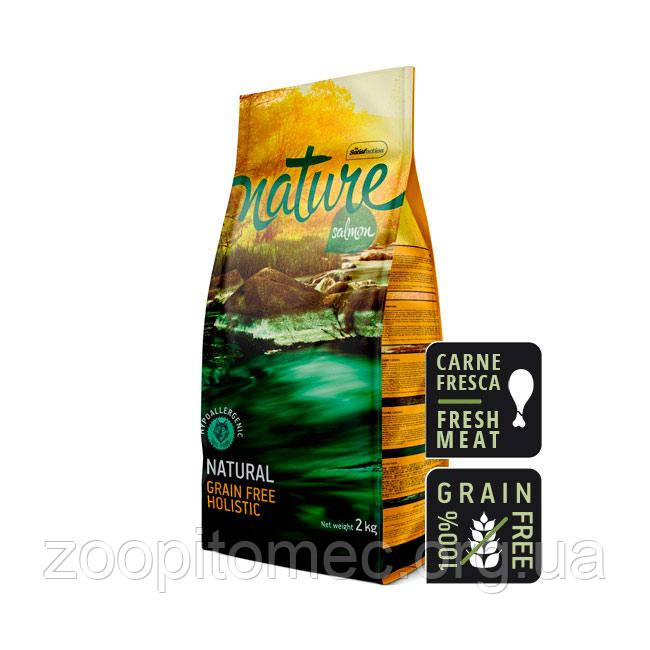 Беззерновой корм для собак Satisfaction Nature (Сатисфекшн Нейче) Dog Salmon холистик (лосось), 2 кг