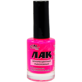 Лак рибальський флуоресцентний Corona рожевий