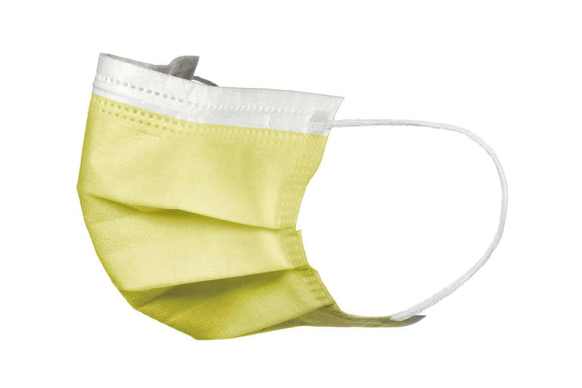 Одноразові маски маски жовті 3-х шарові - 50 шт/уп, yellow