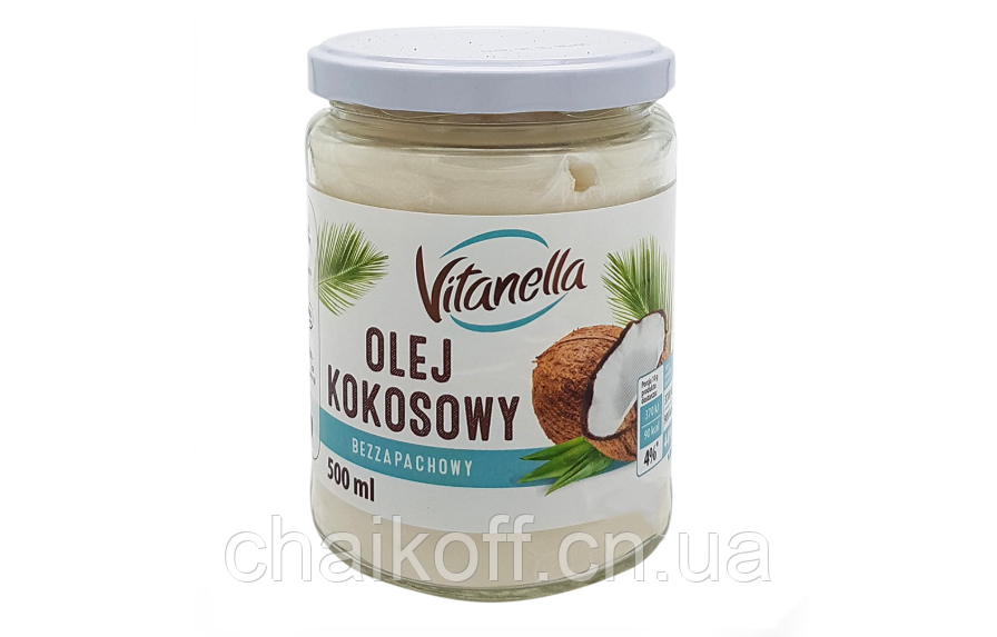 Олія кокосова Vitanella olej kokosowy 500 мл (Польща)