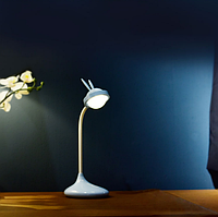 Лампа настільна "Кролик" 3DTOYSLAMP блакитна