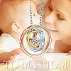 Кулон "I Love You Mom" різнобарвний, фото 4