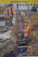 Труби для підземної магістралі (теплотрасы) утеплені з мінімальними тепловтратами