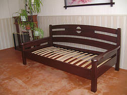Односпальний диван — ліжко з масиву натурального дерева "Луї Дюпон" від виробника, фото 2