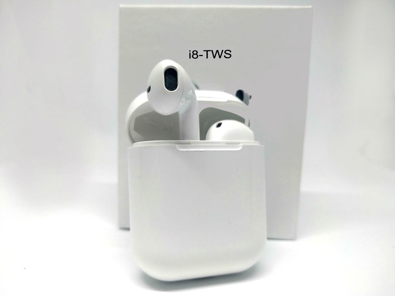 Бездротові bluetooth навушники TWS з доп станцією HBQ i8 білі