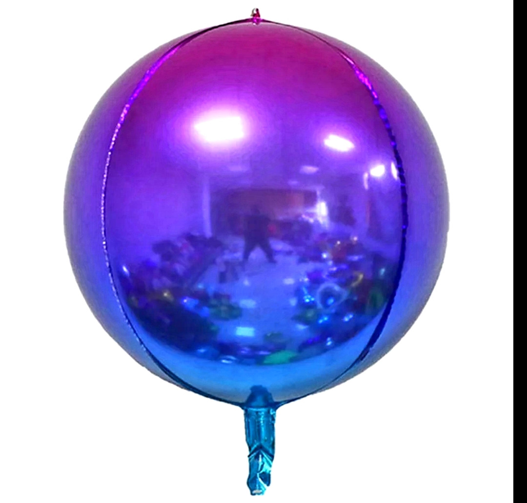 Шар сфера 4D градієнт фіолетовий 22"/55 см