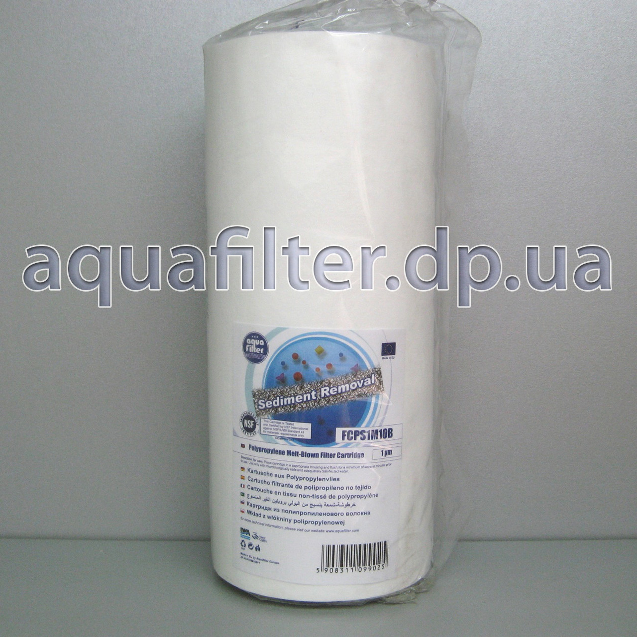 Картридж поліпропіленовий Aquafilter FCPS1M10B 1 мкм 10 Big Blue 10BB, фото 1