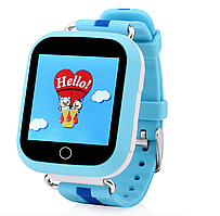 Розумний дитячий годинник з GPS-трекером Smart Baby Watch Q100S/Q750 (GPS+LBS+WIFI) Кольоровий, Блакитний