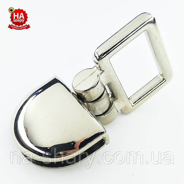 Ручкодержатель на сумку 48 * 26 мм срібло