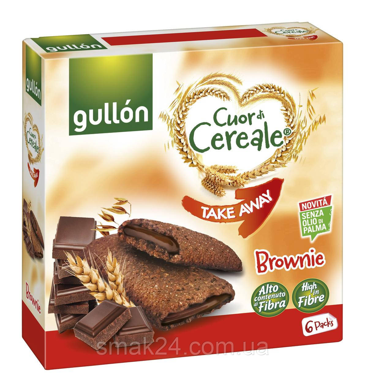 Печиво без пальмової олії злакове Брауні Gullon 202.5 гр (5х40.5г) Іспанія