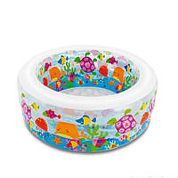 Дитячий басейн надувний круглий Акваріум Intex 58480