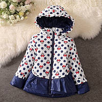 Теплая куртка Minnie Mouse для девочки. 130 см