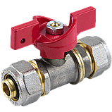 Wing латунний 20х20 метелик, фото 3