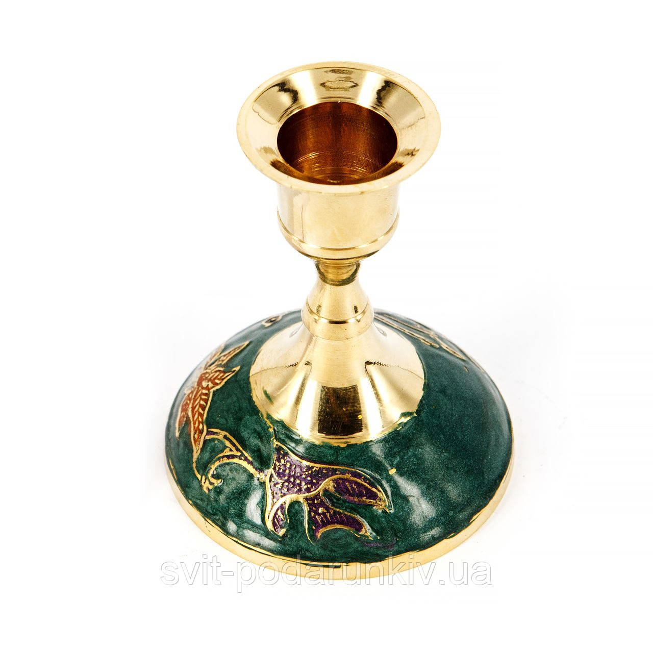 Підсвічник на ніжці невеликий з малюнком на основі 2608SA, фото 1