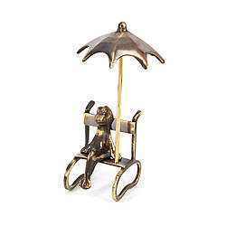 Фігурка жаба сувенір статуетка на лавочці 121