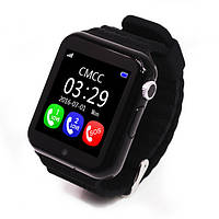 Розумний дитячий годинник з GPS-трекером Smart Baby Watch V7k 4 Кольори (GPS+LBS) Чорний