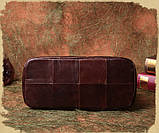 Сумка жіноча шкіряна стильна (коричнева), фото 9