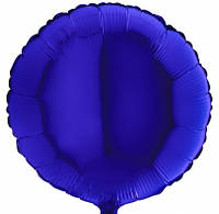 Воздушный шарик фольгированный Круглый синий 400893