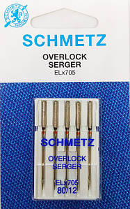 Голки для оверлока Schmetz Overlock №80