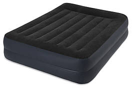 Двоспальне надувне ліжко Інтенекс 64124 Pillow Rest Raised Bed розмір152Х203Х42