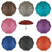 Жіноча парасоля з золотистим візерунком на куполі, напівавтомат від фірми Bellissimo на 10 спиць