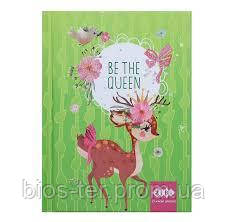Блокнот BE THE QUEEN, А-6 64арк., кл., тв. обкл., мат. лам.+лак.