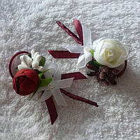 Бутоньерки свадебные в любом цвете с пионом
