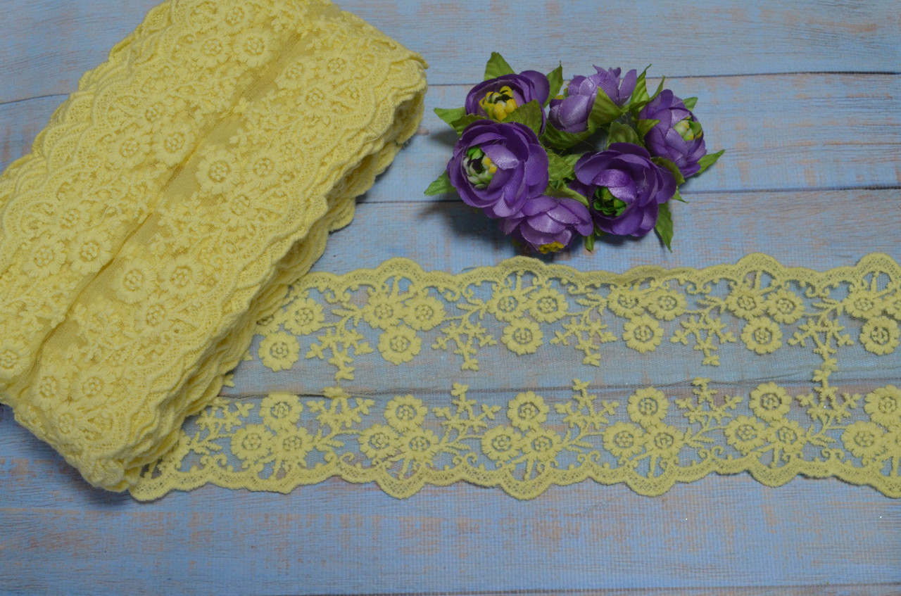 Мереживо вишивка на сітці 12,5 см, фото 1