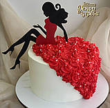 Топпер у торт. Верхівка, статуетка у торт. "Дівчина 18 років", фото 2