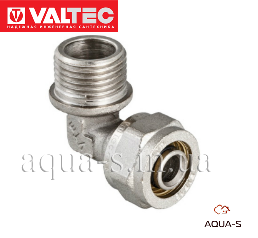 Косинець обтискний Valtec DN 20х3/4" перехідний із зовнішньою різзю VTm.353.N.002005, фото 1