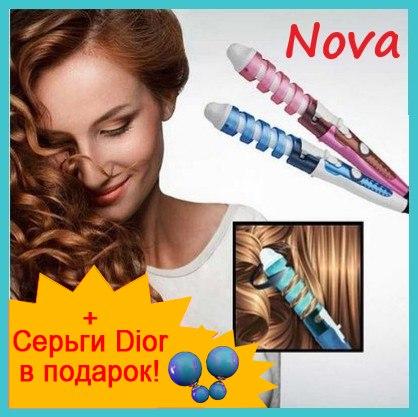 Спіральна плойка для завивання волосся NOVA (Нова)