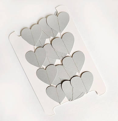 Гірлянда-сердечка, 2 м, колір сірий