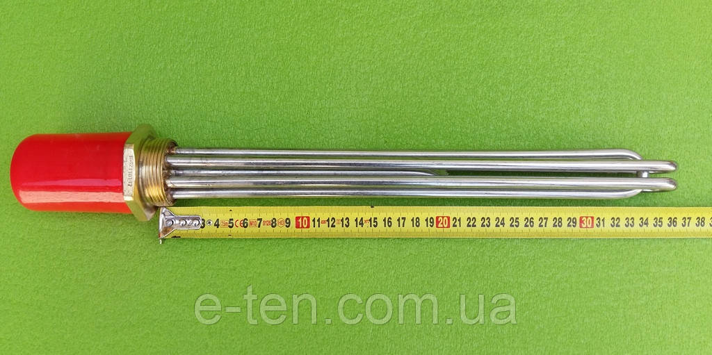 Блок тенів прямий 7500 W / 220V / довжина L=350мм / на різьбі 1,5" (48мм) з нержавійки Sanal, Туреччина