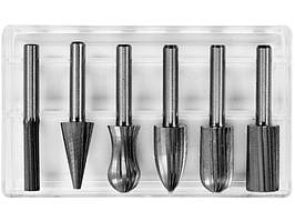 Набір фрез для металу різної форми зі шпинделем 6 мм 6 шт Yato YT-61711